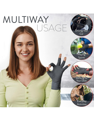 Guantes Anti-Artritis Pro Calor y Compresión 1 Par