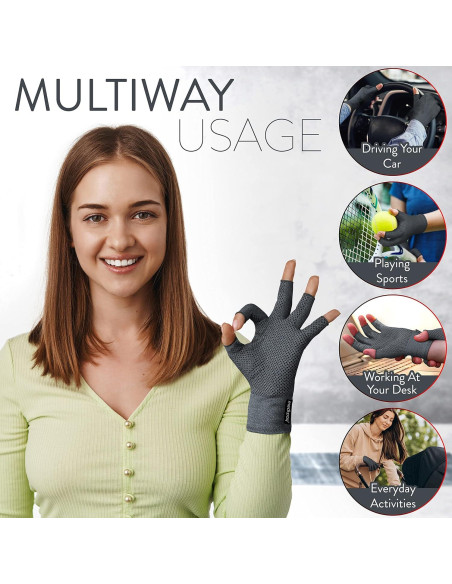 Guantes Anti-Artritis Pro Calor y Compresión 1 Par