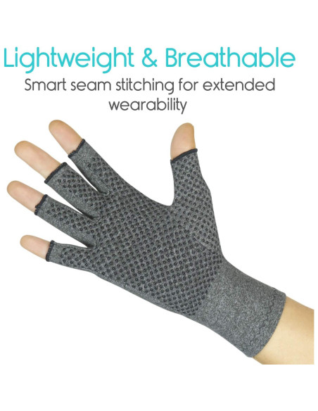 Guantes Vive para Artritis - Compresión Abiertos Grande Guantes Vive para Artritis - Compresión Abiertos Grande