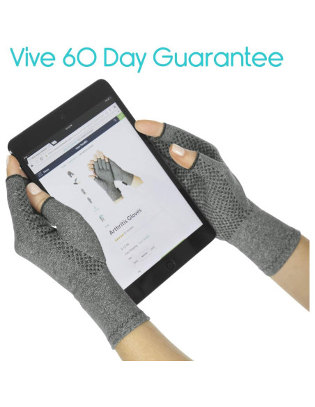 Guantes Vive para Artritis - Compresión Abiertos Grande Guantes Vive para Artritis - Compresión Abiertos Grande