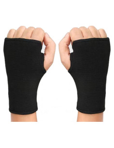 Mangas de Soporte para Muñeca JUSDIQIR Compresión Negro