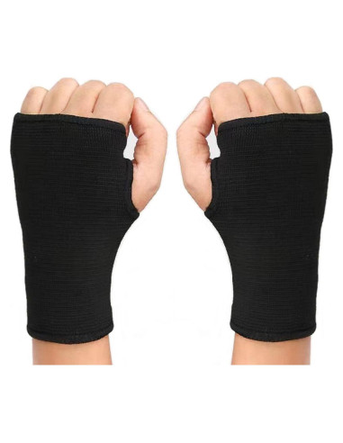 Mangas de Soporte para Muñeca JUSDIQIR Compresión Negro