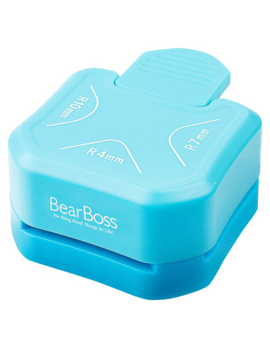 Cortador de esquinas 3 en 1 BearBoss - Azul Océano, 4mm, 7mm, 10mm