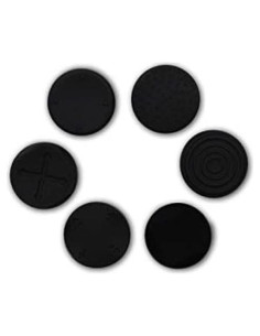 6 Tapas de Silicona para Joystick PS Vita GGZone Negro