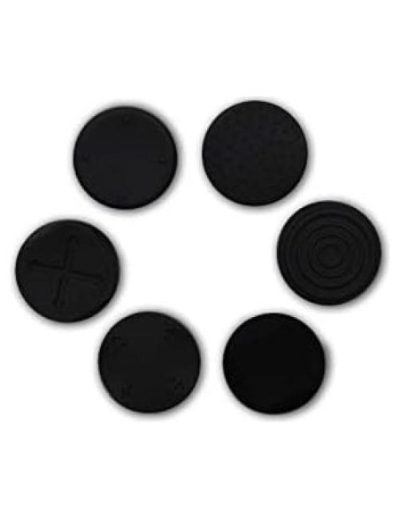 6 Tapas de Silicona para Joystick PS Vita GGZone Negro