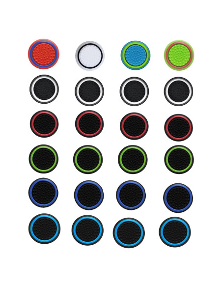 24 Tapas de Silicona Antideslizantes CTHTBZ para Joystick