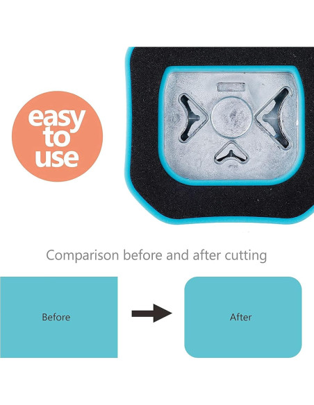 Cortador de esquinas 3 en 1 BearBoss - Azul Océano, 4mm, 7mm, 10mm