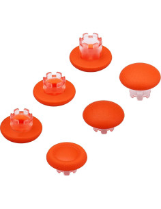 Thumbsticks Reemplazo Ikpek PS5 Edge Naranja Claro 6 Piezas 2