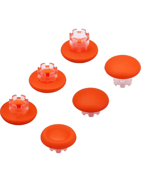 Thumbsticks Reemplazo Ikpek PS5 Edge Naranja Claro 6 Piezas