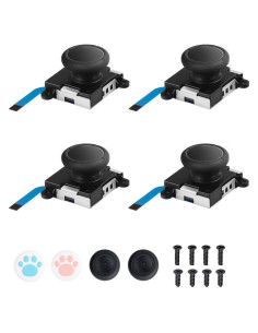 Reemplazo JoyCon JAOYSTII 4 Piezas para Nintendo Switch