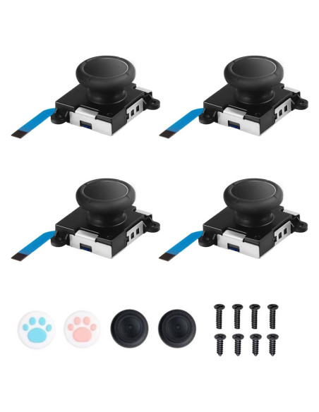 Reemplazo JoyCon JAOYSTII 4 Piezas para Nintendo Switch