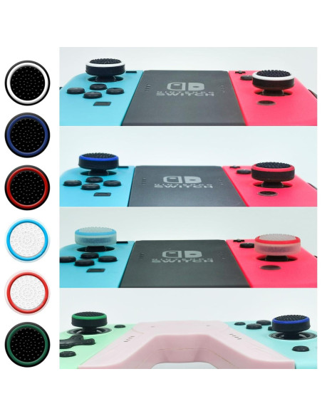 Juego de Grips para Pulgar ZHI-NYLLDJS para Nintendo Switch