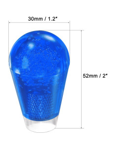 Mango de Joystick Ovalado uxcell 52mm Azul para Arcade 2