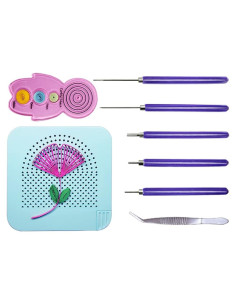 Kit de Quilling 8 Piezas XIWUMOER - Herramientas DIY Azul