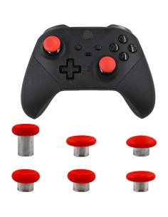 6 Piezas Reemplazo Joysticks Peixiong para Xbox Elite 2 Rojo 2