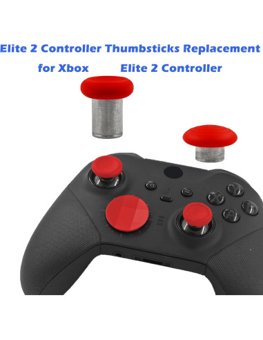 6 Piezas Reemplazo Joysticks Peixiong para Xbox Elite 2 Rojo