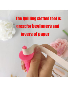 Herramienta de Quilling JILINWEI Rosa para Flores de Papel 2