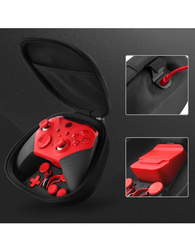 Kit de Accesorios Vanpark para Controlador Elite Xbox 2 Rojo