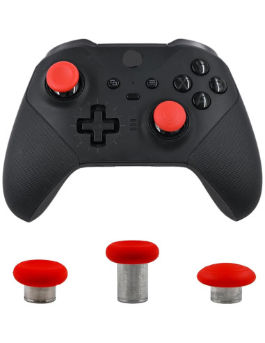 6 Piezas Reemplazo Joysticks Peixiong para Xbox Elite 2 Rojo