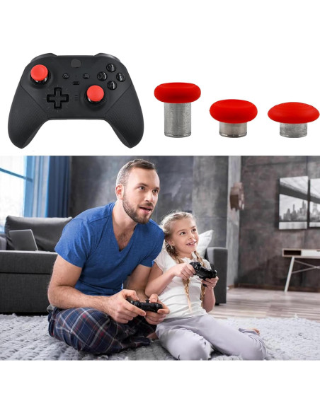6 Piezas Reemplazo Joysticks Peixiong para Xbox Elite 2 Rojo