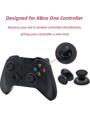 Thumbsticks de Aluminio Mcbazel para Xbox ONE Negro (Juego de 2)