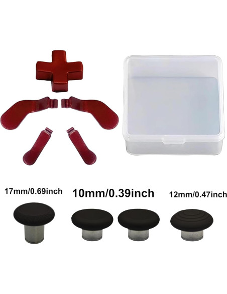 Kit 9 en 1 Accesorios Xbox Elite Series 2 Rojo