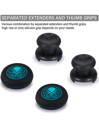 Extensor de Thumbstick Playrealm + Funda Silicona Xbox