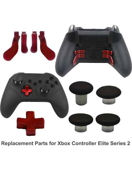Kit 9 en 1 Accesorios Xbox Elite Series 2 Rojo