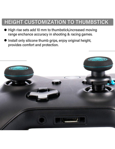 Extensor de Thumbstick Playrealm + Funda Silicona Xbox