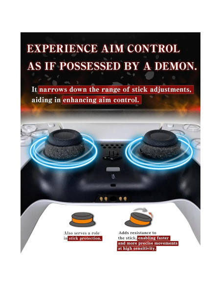 Anillos de Precisión OniAim Demonio Gris para Controladores