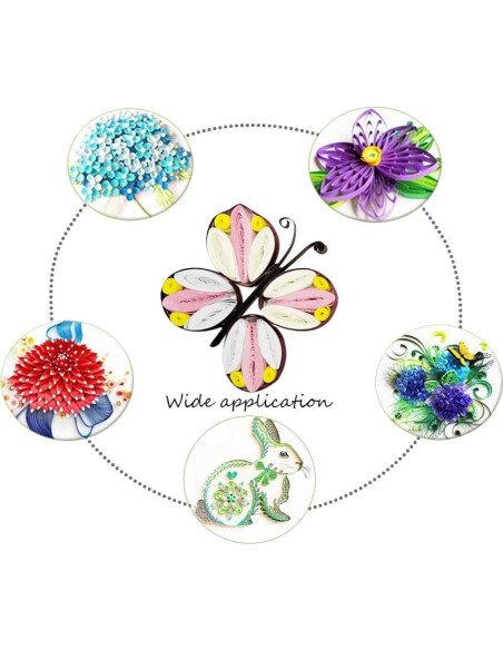 Kit de Quilling 8 Piezas XIWUMOER - Herramientas DIY Azul