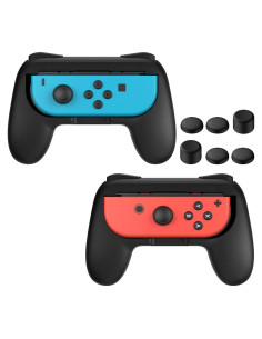 Agarre para Joy-Con FASTSNAIL Negro - Kit Ergonómico 2 Pzs