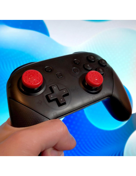 Agarres para Pulgar KontrolFreek para Nintendo Switch Pro - Rojo y Negro