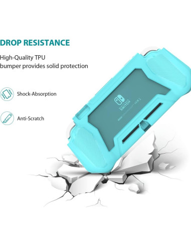 Funda Protectora FIWWAT para Nintendo Switch Lite Azul