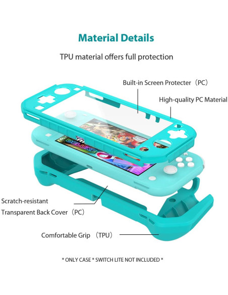 Funda Protectora FIWWAT para Nintendo Switch Lite Azul