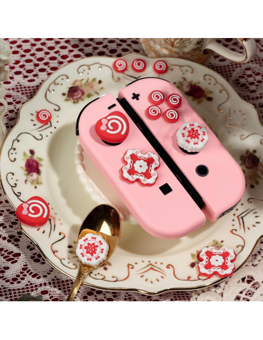 Tapas de Botones Yocore para Nintendo Switch - Pastel de Fresa