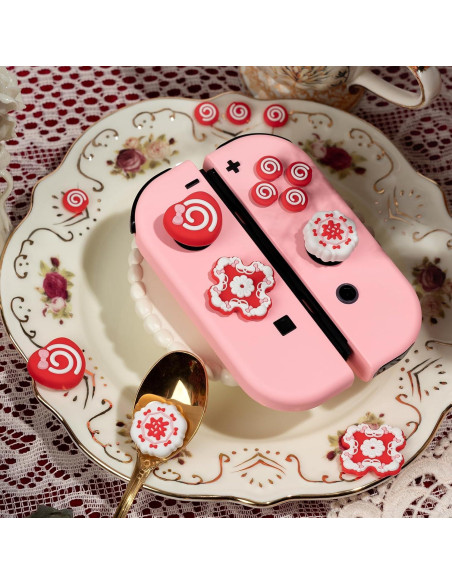 Tapas de Botones Yocore para Nintendo Switch - Pastel de Fresa