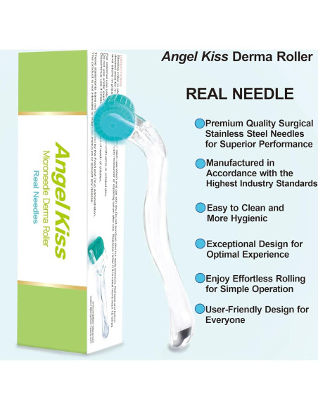 Derma Roller Angel Kiss 0.30mm 192 Agujas Acero Inoxidable