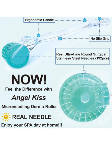 Derma Roller Angel Kiss 0.30mm 192 Agujas Acero Inoxidable