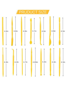 Juego de 14 Herramientas de Arcilla Jepeux para Modelado 2