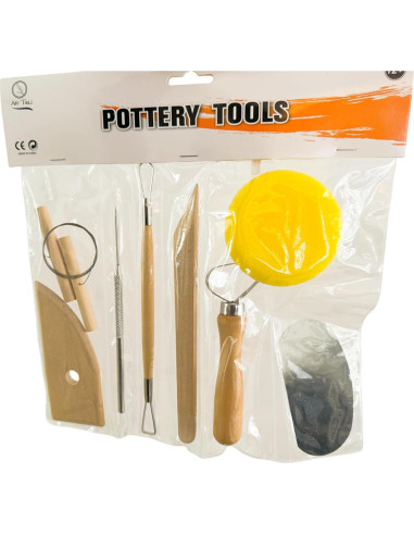 Juego de Herramientas de Cerámica Evwoge 8 Piezas para Esculpido