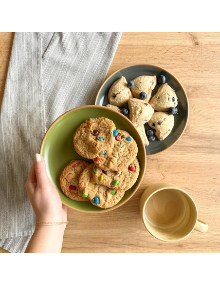 Juego de Platos Cerámica Mora Mate 19.8 cm Set 6 Pzs