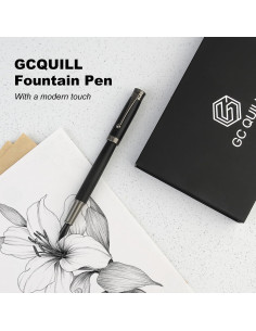 Juego de Pluma Fuente GC QUILL MU-13 con 18 Cartuchos de Tinta 2