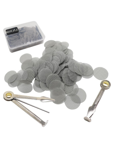 500 Pantallas de Metal 16 mm BAOLSLS + Kit Limpieza 3 en 1