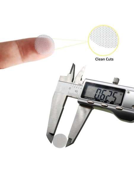 500 Pantallas de Metal 16 mm BAOLSLS + Kit Limpieza 3 en 1