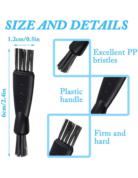 Kit de 24 Cepillos de Limpieza para Afeitadoras INVODA