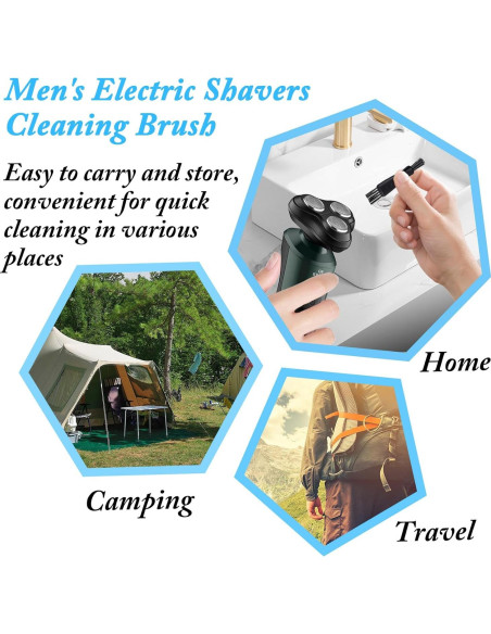 Kit de 24 Cepillos de Limpieza para Afeitadoras INVODA