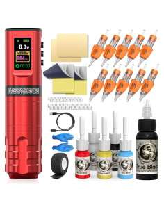 Kit de Tatuaje Inalámbrico Wormhole con Batería 1800mAh