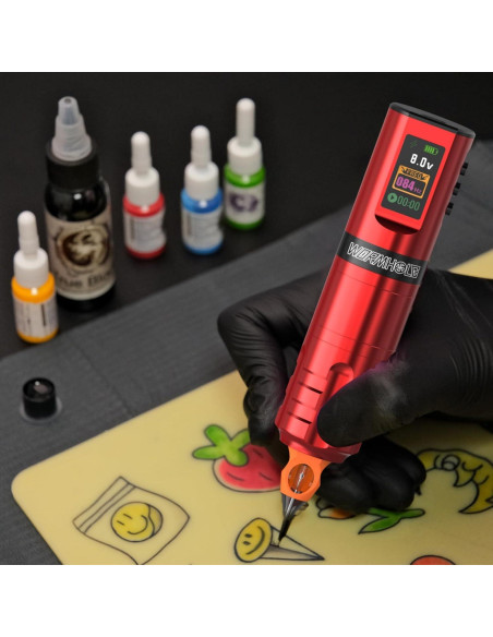 Kit de Tatuaje Inalámbrico Wormhole con Batería 1800mAh
