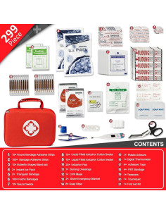 Kit de Primeros Auxilios 299 Piezas YIDERBO Portátil Camping 2
